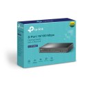 TP-Link TL-SF1008LP łącza sieciowe Nie zarządzany Fast Ethernet (10/100) Obsługa PoE Czarny TP-Link