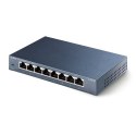 TP-Link TL-SG108 łącza sieciowe Nie zarządzany L2 Gigabit Ethernet (10/100/1000) Czarny TP-Link