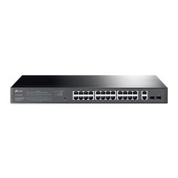 TP-Link TL-SG1428PE łącza sieciowe Zarządzany L2 Gigabit Ethernet (10/100/1000) Obsługa PoE 1U Czarny TP-Link