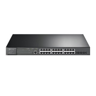 TP-Link TL-SG3428XMP łącza sieciowe Zarządzany L2/L3 Gigabit Ethernet (10/100/1000) Obsługa PoE 1U Czarny TP-Link