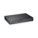 Zyxel GS1900-24EP Zarządzany L2 Gigabit Ethernet (10/100/1000) Obsługa PoE Czarny Zyxel