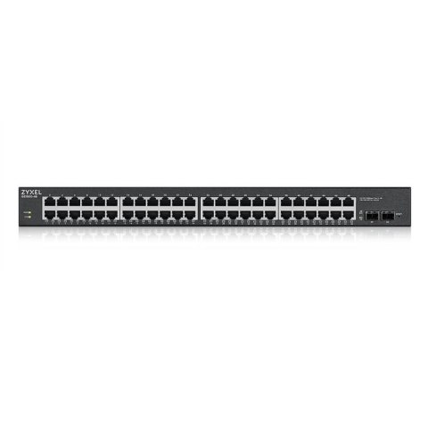 Zyxel GS1900-48HPv2 Zarządzany L2 Gigabit Ethernet (10/100/1000) Obsługa PoE Czarny Zyxel