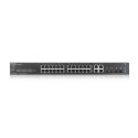 Zyxel GS2220-28-EU0101F łącza sieciowe Zarządzany L2 Gigabit Ethernet (10/100/1000) Czarny Zyxel