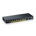 Zyxel GS1900-10HP Zarządzany L2 Gigabit Ethernet (10/100/1000) Obsługa PoE Czarny Zyxel