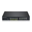 Zyxel GS1915-24EP Zarządzany L2 Gigabit Ethernet (10/100/1000) Obsługa PoE 1U Czarny Zyxel