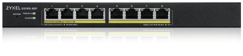 Zyxel GS1915-8EP Zarządzany L2 Gigabit Ethernet (10/100/1000) Obsługa PoE Czarny Zyxel