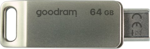 Goodram ODA3 pamięć USB 64 GB USB Type-A / USB Type-C 3.2 Gen 1 (3.1 Gen 1) Srebrny Goodram