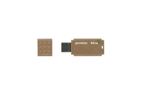 Goodram UME3 Eco Friendly pamięć USB 64 GB USB Typu-A 3.2 Gen 1 (3.1 Gen 1) Brązowy Goodram