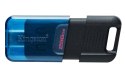 Kingston Technology DataTraveler 80 M pamięć USB 256 GB USB Type-C 3.2 Gen 1 (3.1 Gen 1) Czarny, Niebieski Kingston Technology