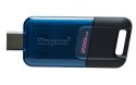 Kingston Technology DataTraveler 80 M pamięć USB 256 GB USB Type-C 3.2 Gen 1 (3.1 Gen 1) Czarny, Niebieski Kingston Technology