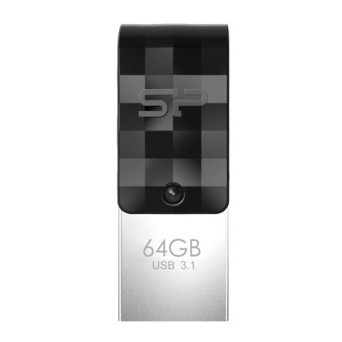 Silicon Power Mobile C31 pamięć USB 64 GB USB Type-A / USB Type-C 3.2 Gen 1 (3.1 Gen 1) Czarny, Srebrny Silicon Power