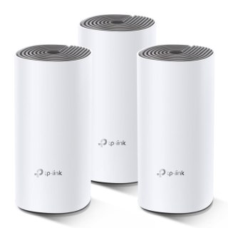 TP-Link Deco E4 (3-pack) Dual-band (2.4 GHz/5 GHz) Wi-Fi 5 (802.11ac) Biały, Szary 2 Wewnętrzne TP-Link