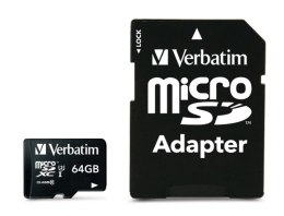 Verbatim Pro 64 GB MicroSDXC UHS Klasa 10 Verbatim