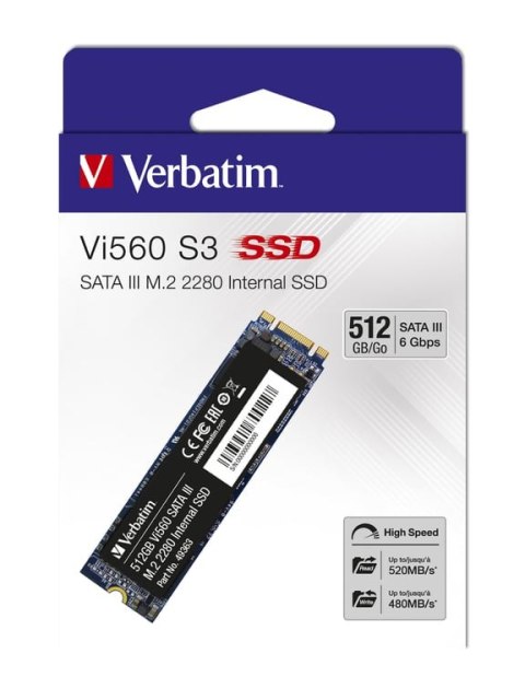 Verbatim Vi560 S3 M.2 512 GB Serial ATA III 3D NAND Verbatim