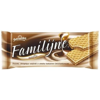 Jutrzenka WAFLE JUTRZENKA FAMILIJNE 180 G KAKAOWO-ŚMIETANKOWE