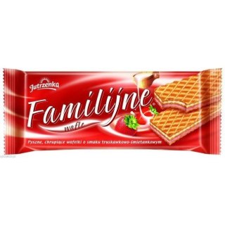 Jutrzenka WAFLE JUTRZENKA FAMILIJNE 180 G TRUSKAWKOWE