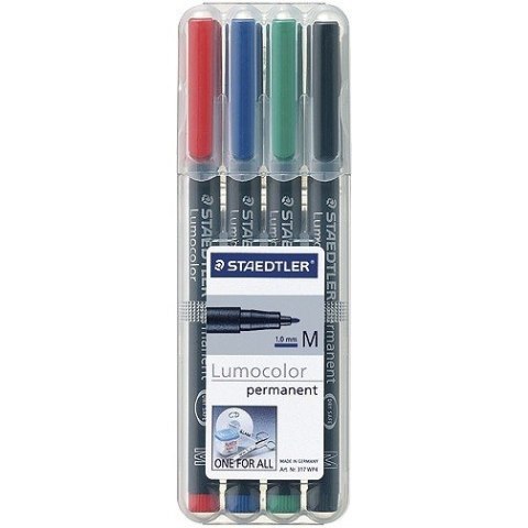 Staedtler FOLIOPISY STAEDTLER LUMOCOLOR M 4 KOLORY