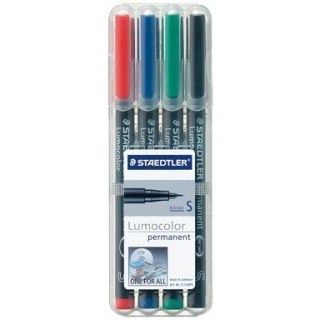 Staedtler FOLIOPISY STAEDTLER LUMOCOLOR S 4 KOLORY