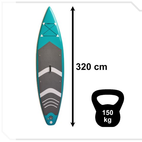 SUP Touring Deska pompowana z akcesoriami wyczynowa sportowa 320cm 150kg