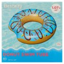 BESTWAY 36118 Koło do pływania dmuchane donut niebieskie 107cm 100kg