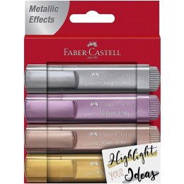 Zakreślacze Faber-Castell 1546 metaliczne 4 kolory Faber-Castell