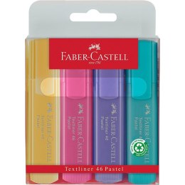 Zakreślacze Faber-Castell 1546 pastelowe 4 kolory Faber-Castell