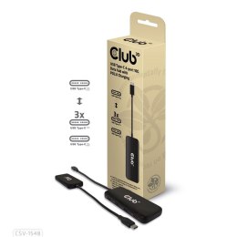 CLUB3D CSV-1548 huby i koncentratory CLUB3D