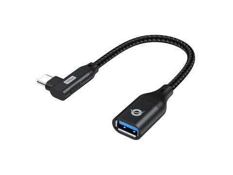 Conceptronic ABBY19B zmieniacz płci / kabli USB-C USB-A Czarny Conceptronic