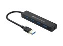 Conceptronic C4PUSB3 huby i koncentratory USB 3.2 Gen 1 (3.1 Gen 1) Type-A 5000 Mbit/s Czarny Conceptronic