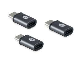 Conceptronic DONN05G zmieniacz płci / kabli USB 2.0 Type-C USB 2.0 Micro Czarny Conceptronic