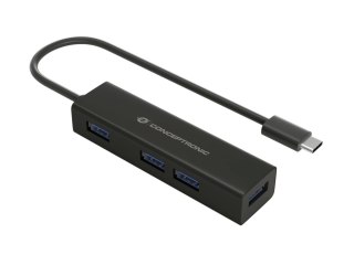 Conceptronic HUBBIES07B huby i koncentratory USB 3.2 Gen 1 (3.1 Gen 1) Type-C 5000 Mbit/s Czarny Conceptronic