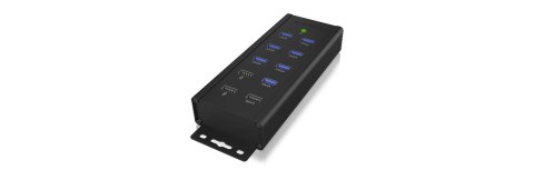 ICY BOX IB-HUB1703-QC3 USB 3.2 Gen 1 (3.1 Gen 1) Type-B 5000 Mbit/s Czarny ICY BOX