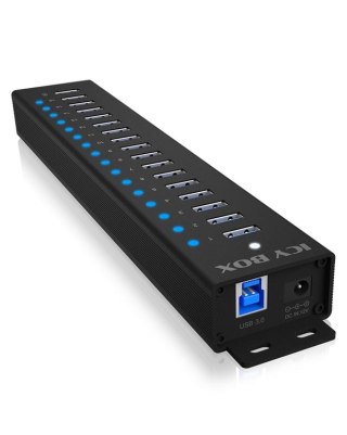 ICY BOX IB-HUB1717-U3 USB 3.2 Gen 1 (3.1 Gen 1) Type-A 5000 Mbit/s Czarny ICY BOX