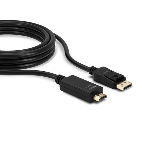 Lindy 36920 adapter kablowy 0,5 m DisplayPort HDMI Typu A (Standard) Czarny Lindy