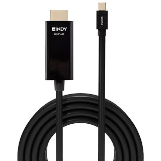 Lindy 36926 adapter kablowy 1 m HDMI Typu A (Standard) Mini DisplayPort Czarny Lindy