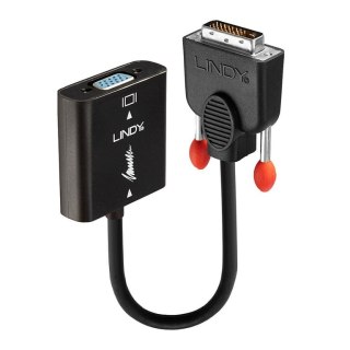 Lindy 38189 adapter kablowy 0,1 m DVI-D VGA (D-Sub) Czarny Lindy