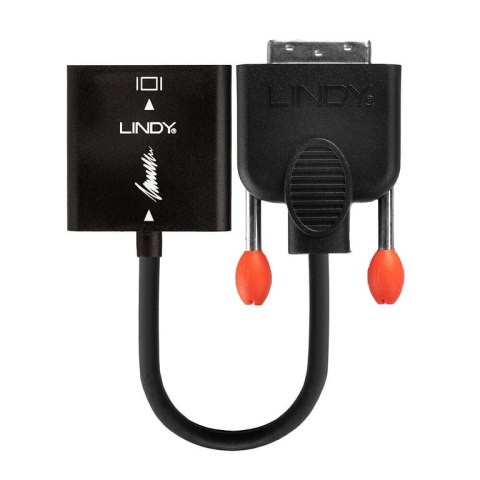 Lindy 38189 adapter kablowy 0,1 m DVI-D VGA (D-Sub) Czarny Lindy