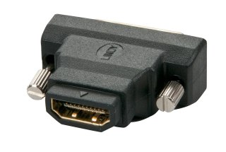 Lindy 41228 zmieniacz płci / kabli HDMI-A FM DVI-D M Czarny Lindy