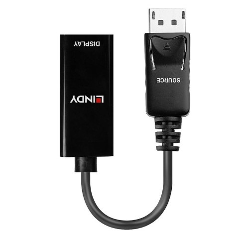 Lindy 41718 adapter kablowy 0,15 m DisplayPort HDMI Czarny Lindy