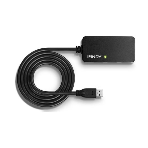 Lindy 43159 huby i koncentratory USB 3.2 Gen 1 (3.1 Gen 1) Type-A 5000 Mbit/s Czarny Lindy