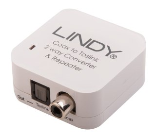 Lindy 70411 zmieniacz płci / kabli Toslink RCA Biały Lindy