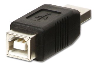 Lindy 71231 zmieniacz płci / kabli USB A USB B Czarny Lindy