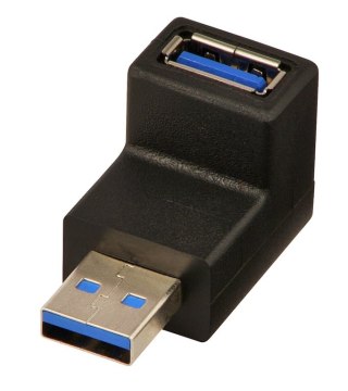 Lindy 71260 zmieniacz płci / kabli USB A Czarny Lindy