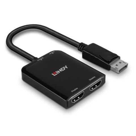 Lindy 38433 adapter kablowy DisplayPort 2 x HDMI Lindy