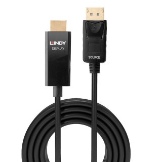 Lindy 40927 adapter kablowy 3 m DisplayPort HDMI Typu A (Standard) Czarny Lindy