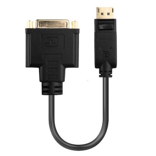 Lindy 41004 adapter kablowy 0,15 m DisplayPort DVI-D Czarny Lindy