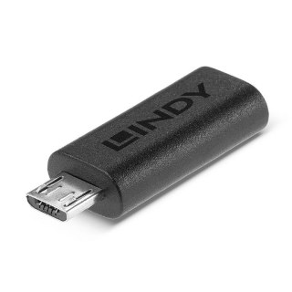 Lindy 41903 zmieniacz płci / kabli USB Type C USB Type Micro-B Czarny Lindy