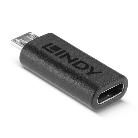 Lindy 41903 zmieniacz płci / kabli USB Type C USB Type Micro-B Czarny Lindy