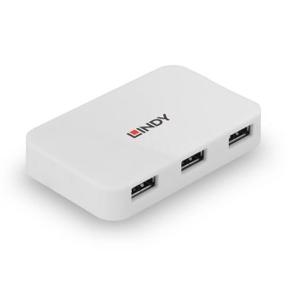 Lindy 43143 huby i koncentratory USB 3.2 Gen 1 (3.1 Gen 1) Type-A 5000 Mbit/s Biały Lindy