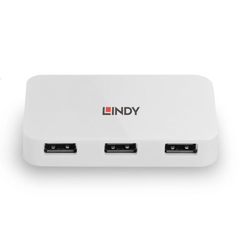 Lindy 43143 huby i koncentratory USB 3.2 Gen 1 (3.1 Gen 1) Type-A 5000 Mbit/s Biały Lindy